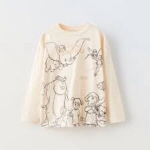 Zara X Disney 100th anni girls long sleeve, Dumbo monsters Inc. Tinker Bell Nemo